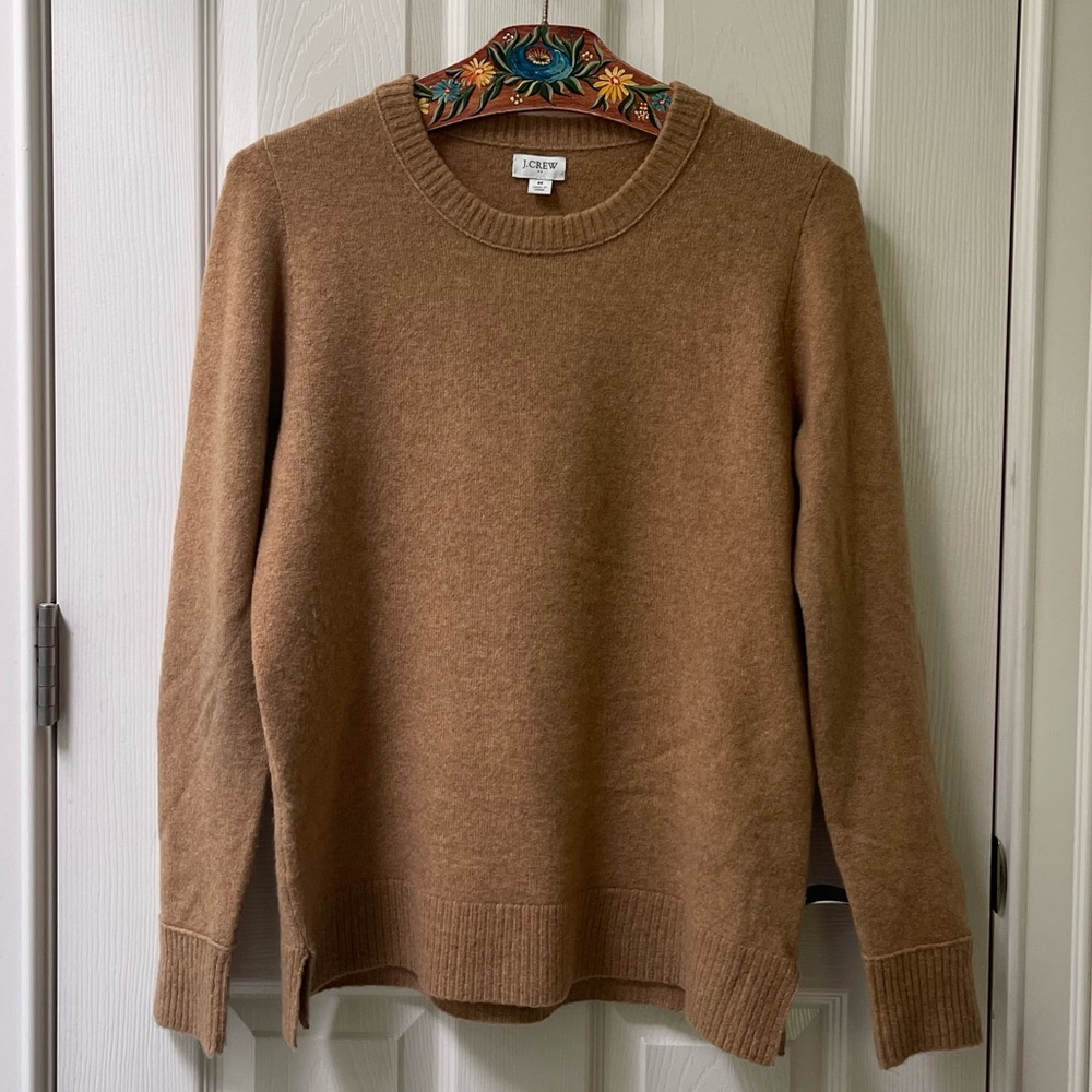J. Crew Tan Crewneck Sweater